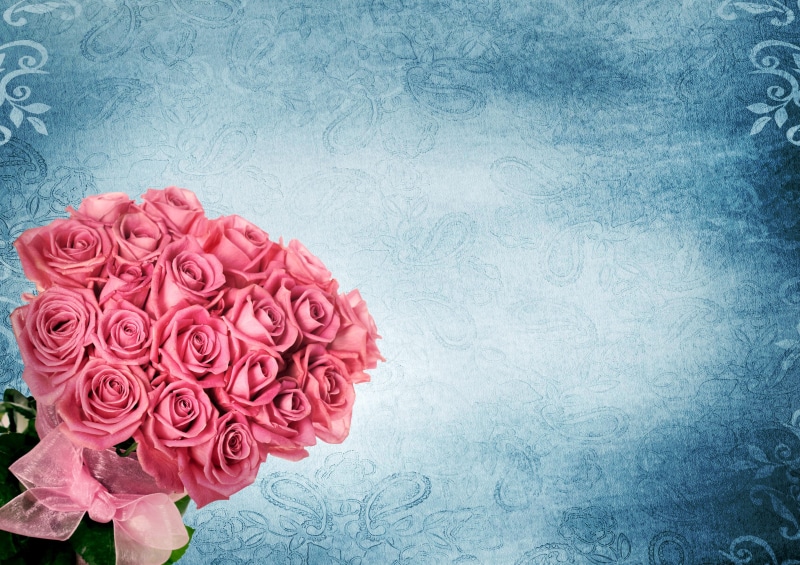 rose - flower, decoration, petal, flower head, beauty in nature, greeting, no people, indoors, pink color, rose, bunch of flowers, valentines day - holiday