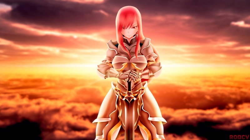 1080P, tail, beauty, technology, healthcare and medicine, body part, erza, nature, people, adult, futuristic, human body part, Fairy Tail, Scarlet Erza