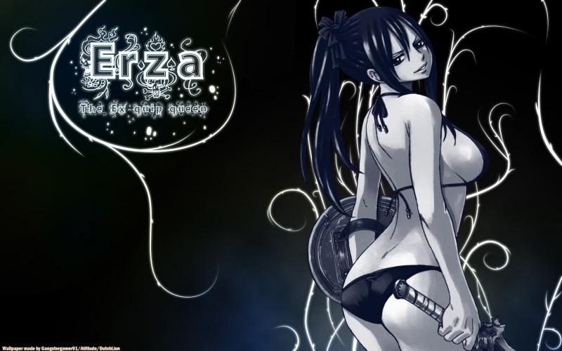x, erza, titania, fairy, art, anime, hd, tail, Scarlet Erza, scarlet, Fairy Tail, 1080P
