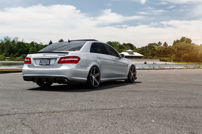 white, new, street, amg, day, technology, outdoors, tree, vossen, stationary, toyota, car, 1080P, wheel, editorial, sky, e63, land Vehicle, chiang, car Transporter