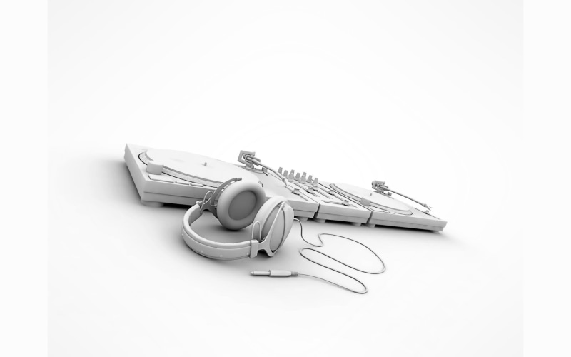 studio shot, white background, arts culture and entertainment, headphones, copy space, technology, single object, two, music, paper, table, still life