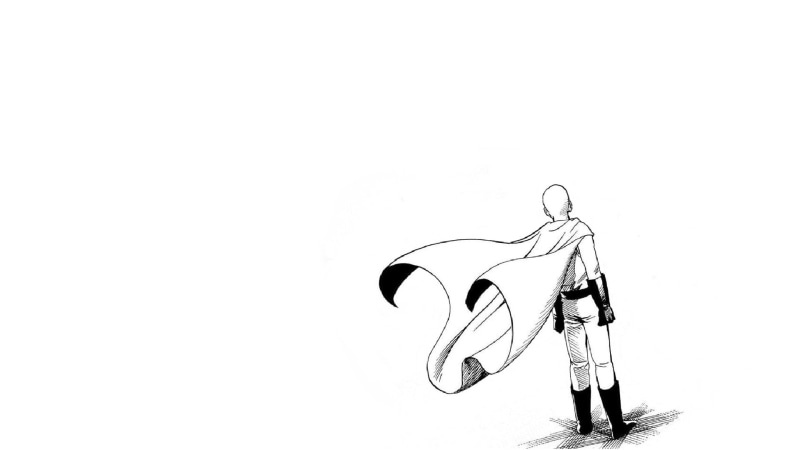 outdoors, drawing - art product, activity, white background, 1080P, Saitama, clear sky, One-Punch Man, nature, studio shot, art and craft, day, male likeness