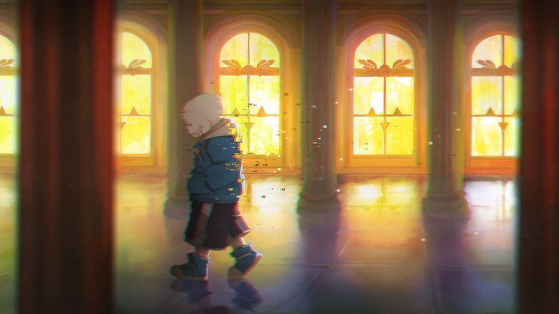 Chromatic Aberration, Undertale, 1080P, Sans, Hoods, Digital dissolve