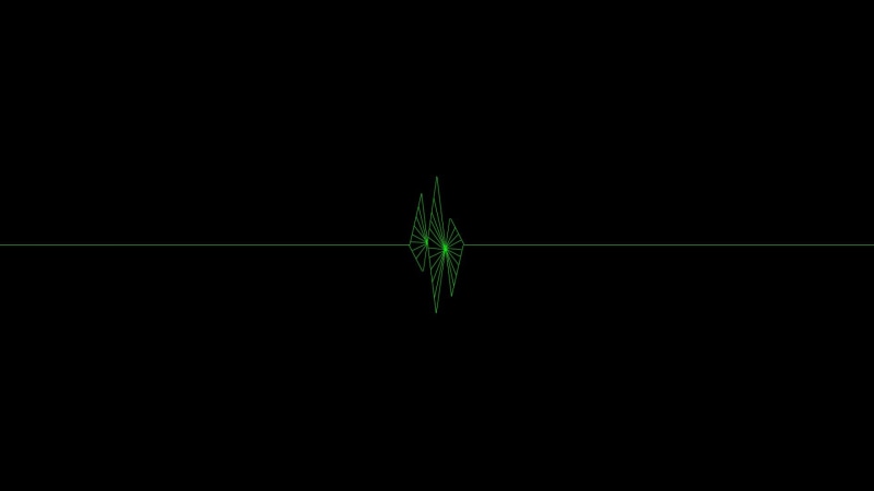 Green, minimalism, 1080P, ekg, sound, black