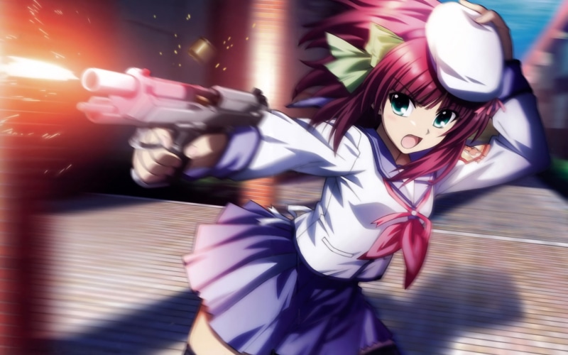 gun, disguise, lifestyles, arts culture and entertainment, anime, clothing, three quarter length, mask, blurred motion, 2K, sunlight, art and craft, young adult