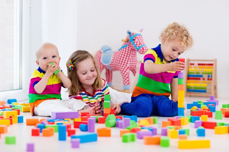 4K, Kids, blocks, colorful, designer, playing, the game, toy, children