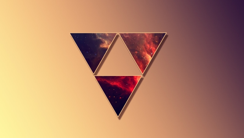 no people, brown, valentines day - holiday, creativity, design, copy space, triangular, close-up, single object, fantasy art, blue, space, heart shape