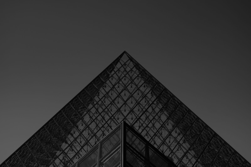 shape, minimal, 4K, travel destinations, travel, outdoors, nature, pyramid shape, modern, pyramid, copy space, art, photography, paris, building exterior