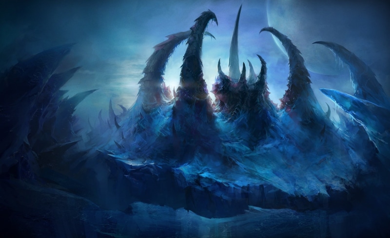sea life, starcraft ii, cave, 1080P, Zerg, swimming, animals in the wild, hive, underwater, sea, Games, marine, blue, animal wildlife, 2013