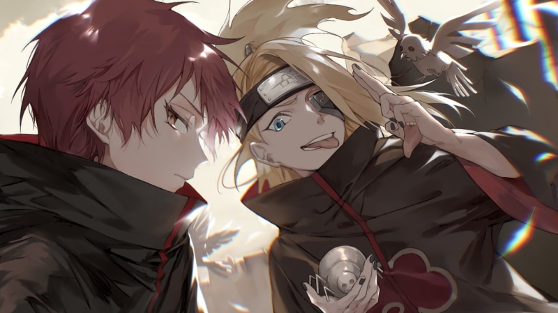 Deidara (Naruto), 1080P, Naruto, Sasori (Naruto)