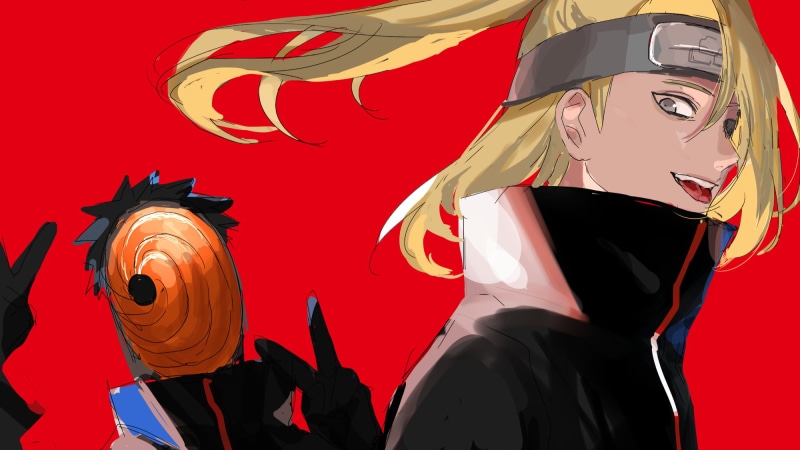 Deidara (Naruto), Obito Uchiha, 1080P, Naruto