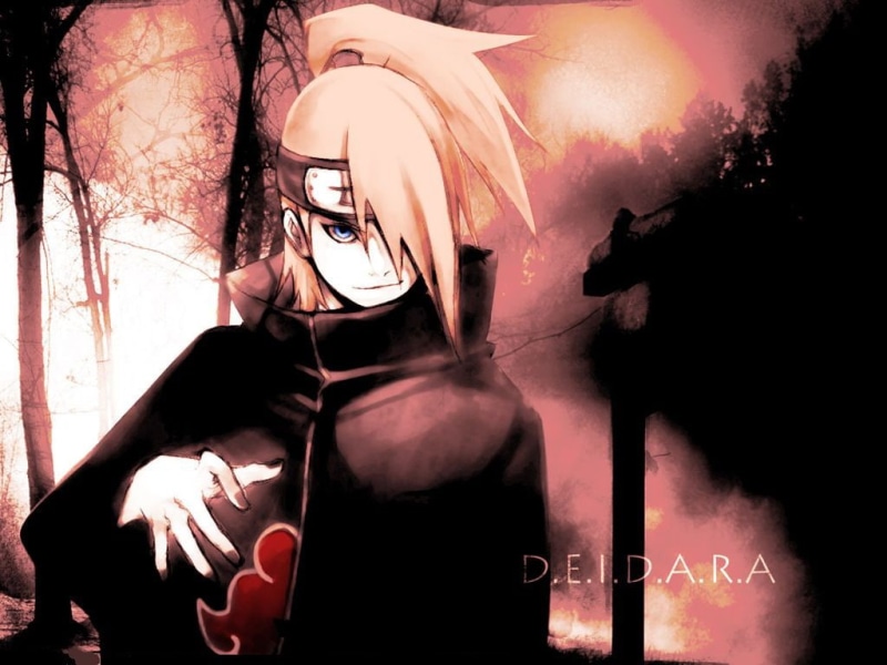 hd, 480P, Naruto: Shippuden, akatsuki, anime, naruto, art, deidara, x, shippuden