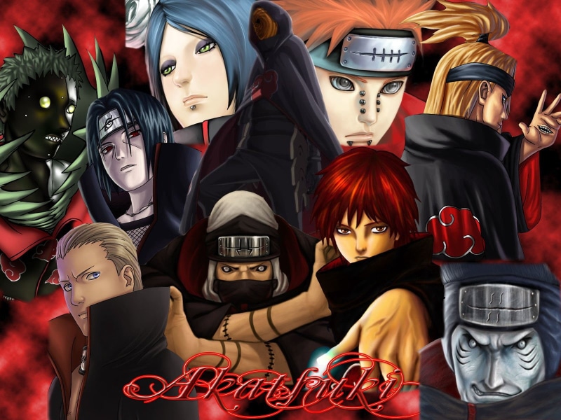 Kisame Hoshigaki, Hidan (Naruto), Zetsu (Naruto), Naruto, Sasori (Naruto), Pain (Naruto), Anime, 720P, Deidara (Naruto), Konan (Naruto), Itachi Uchiha