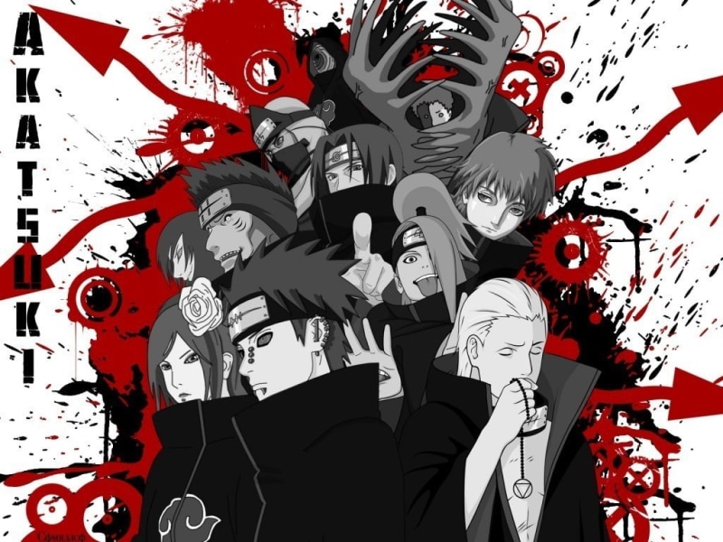 hidan, shippuden, hd, deidara, art, orochimaru, anime, uch, uchiha, sasori, akatsuki, naruto, konan, 480P, itachi, kakuzu, Naruto: Shippuden, pein, zetsu