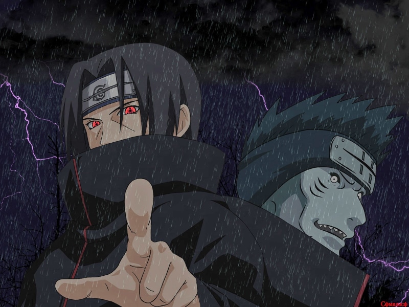 naruto, kisame, hoshigaki, sharingan, uchiha, itachi, 720P, akatsuki, shippuden