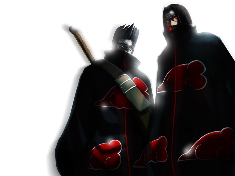 itachi, anime, naruto, kisame, akatsuki, hd, Naruto: Shippuden, uchiha, shippuden, art, 720P, hoshigaki, x