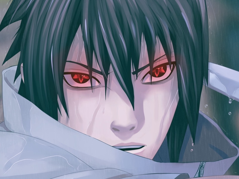 art, anime, rain, anime boys, naruto, sasuke, mangekyou, Uchiha Sasuke, Naruto: Shippuden, 1080P, Sharingan, shippuden, uchiha, boys, faces, hd
