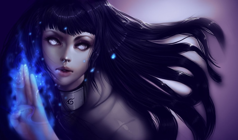 beauty, fashion model, blue, 1080P, Naruto Shippuuden, glamour, indoors, beautiful woman, human hair, make-up, studio shot, women, fantasy girl, anime girls