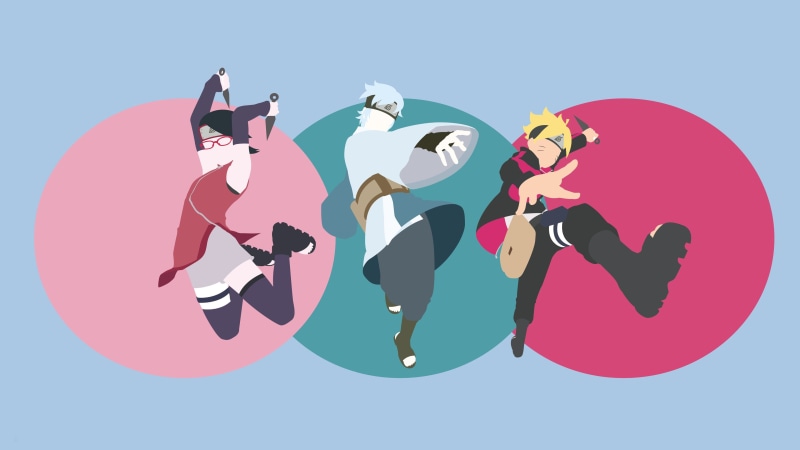 hitaiate, Uzumaki Naruto, ninja, anime, Mitsuki, manga, game, kunoichi, kunai, shinobi, Konoha, Uchiha Sarada, 4K, Boruto: Naruto the Next Generation