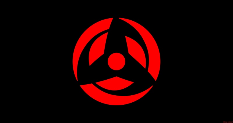Minimalist, Anime, Mangekyō Sharingan, Naruto, Sharingan (Naruto), 8K