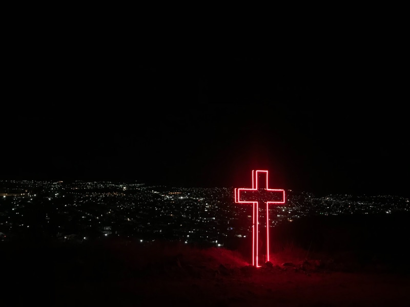 4K, christianity, crucifix, religion, cross, city lights, cemetery, the Crucifixion, praying, built structure, resurrection, christmas, easter, spirituality