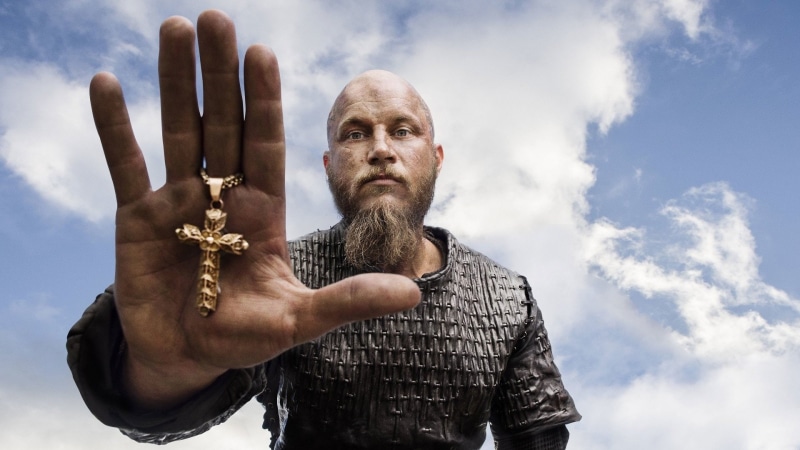 TV Show, 1080P, Ragnar Lothbrok, Vikings, Crucifix, Vikings (TV Show)