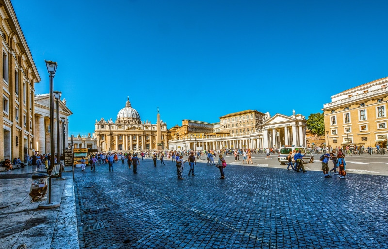 famous Place, travel, roman, italian, crowd, st peter, monument, blue, travel Destinations, tourism, town Square, michelangelo, built structure, architecture
