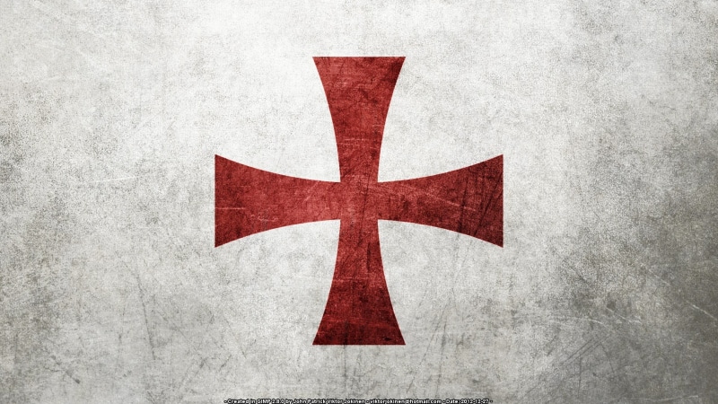 no people, luxury, textured, cross shape, red, backgrounds, logo, shape, knight, symbol, built structure, close-up, history, star shape, catholic, single object