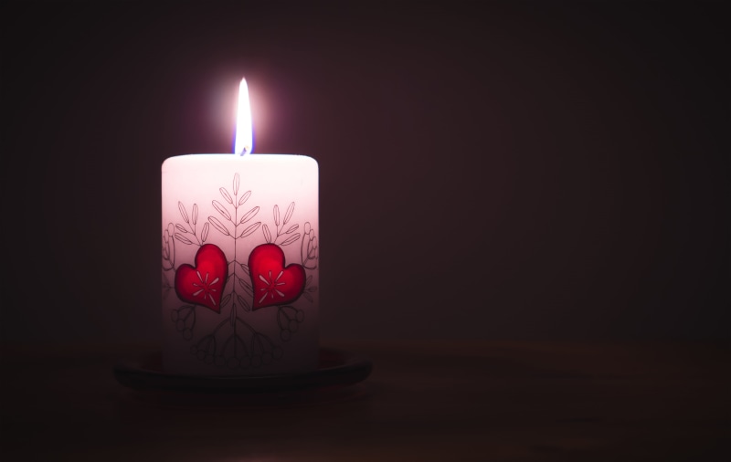 twilight, flame, christmas, fire - natural phenomenon, the romantic, lighted, decoration, heart shape, floral pattern, heat - temperature, burning, love