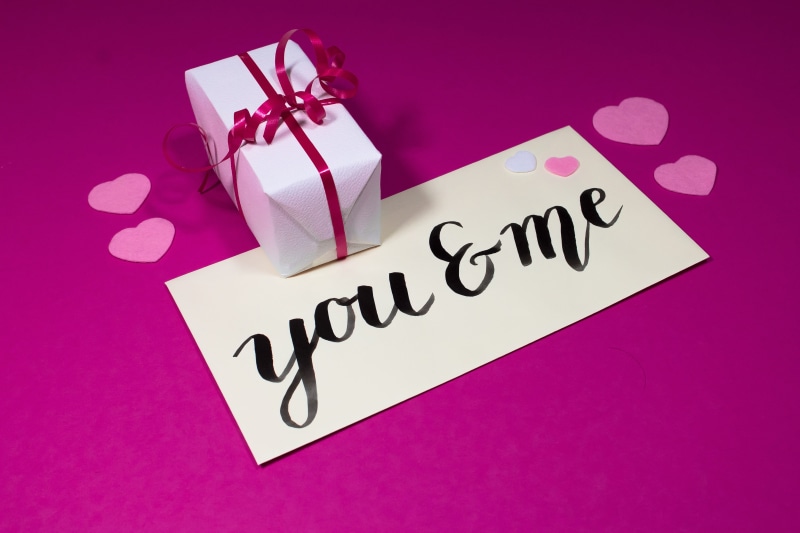 luck, background, celebration, valentines day, surprise, pink, colored background, western script, heart shape, pink color, text, valentines day - holiday