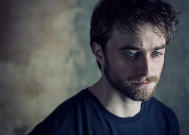 photoshoot, close-up, young men, beard, portrait, front view, focus on foreground, handsome, actor, casual clothing, serious, bokeh, facial hair, men, young adult