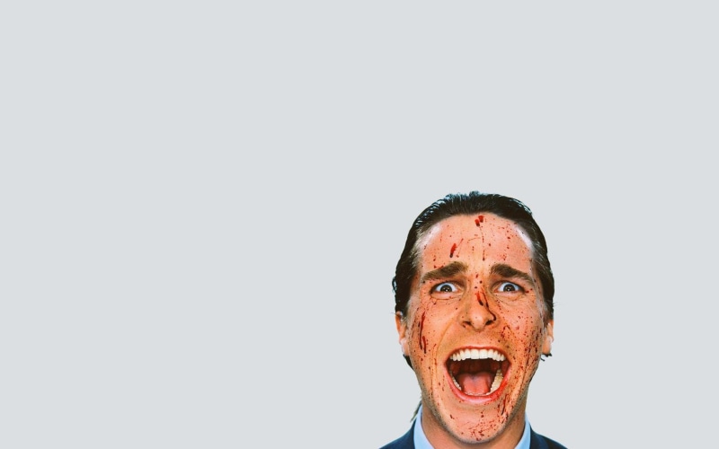 Movie, black, top, Christian Bale, s, men, 720P, American Psycho