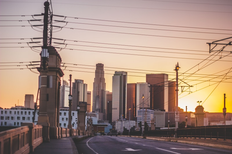 electricity, california, street, complexity, power supply, city, bridge, transportation, east los angeles, nature, downtown, no people, office building exterior