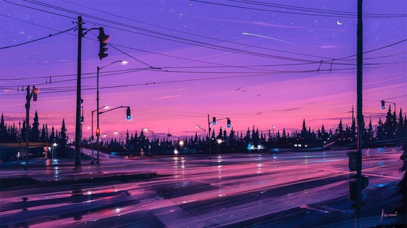 outdoors, architecture, electricity pylon, dusk, sunset, road, mode of transportation, power supply, technology, connection, sky, electricity, transportation