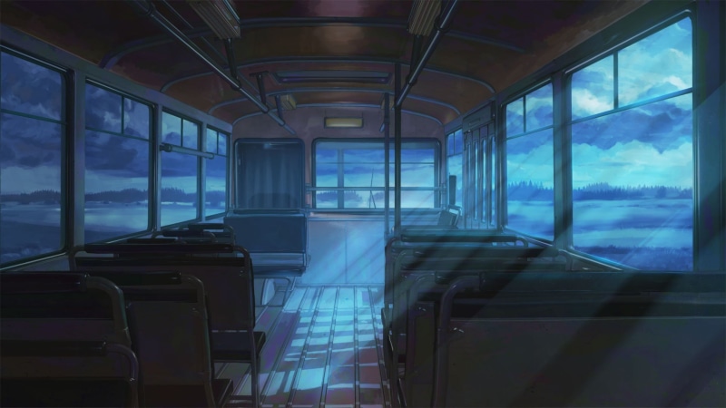 transparent, inside, architecture, clouds, night, public transportation, absence, no people, vehicle interior, ArseniXC, indoors, bus, day, Everlasting Summer