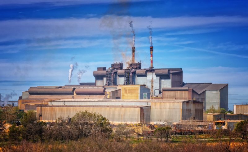 smoke - physical structure, cloud - sky, technology, emitting, 5K, industrial, plant, city, tree, mediterranean, architecture, dirt, sky, tower, no people