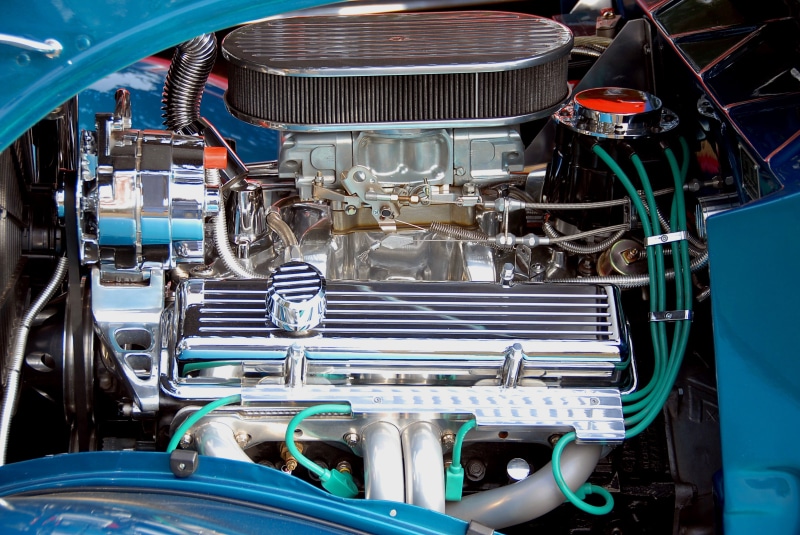 mode of transportation, machine part, production line, technology, mechanic, transportation, no people, old, speed, vintage Car, Clean, Chrome, connection
