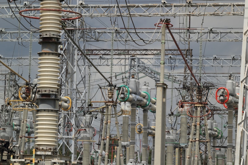 nuclear, electrical equipment, Ignalina, electricity, 4K, electricity Substation, pollution, day, voltage, switchgear, construction Industry, distribution