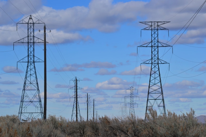 field, electrical equipment, electrical, power supply, cloud - sky, technology, high, low angle shot, tower, sky, 4K, transmission, posts, high voltage