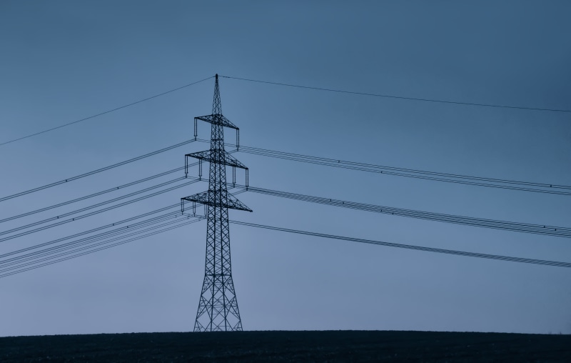 built structure, power line, outdoors, fuel and power generation, tall - high, lines, power poles, no people, cable, technology, line, communication, sky