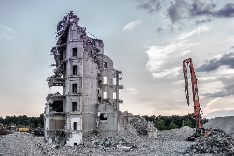 orange, abandoned, run-down, built structure, history, bad condition, heavy, deterioration, 4K, jackhammer, ruined, nature, building, near, demolished