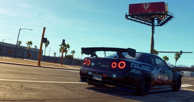 nature, safety, mode of transportation, road, outdoors, screen shot, 1080P, Nissan Skyline GT-R R-32, sign, day, motor vehicle, clear sky, guidance, road sign