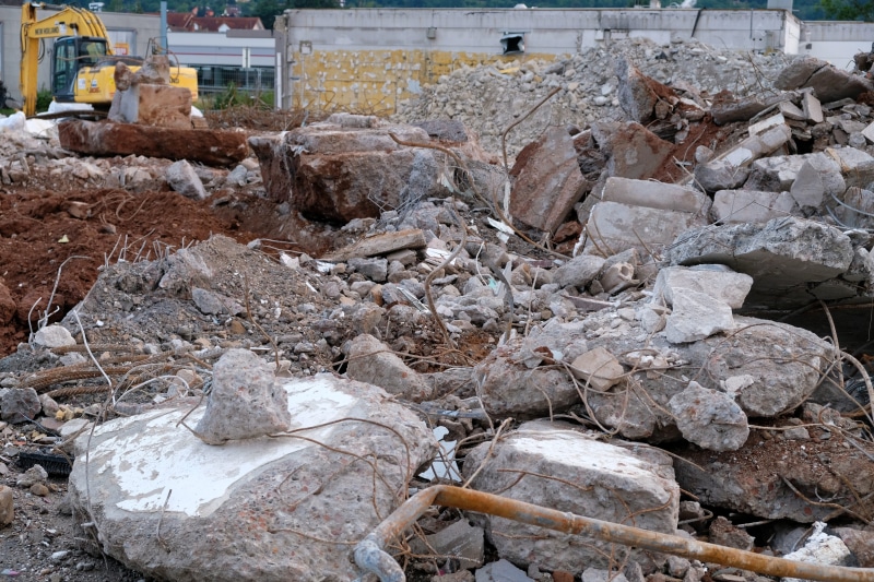 reinforced concrete, crash, Rubble, stone, building rubble, abundance, demolition, demolished, Building, Construction, large group of objects, work, Debris