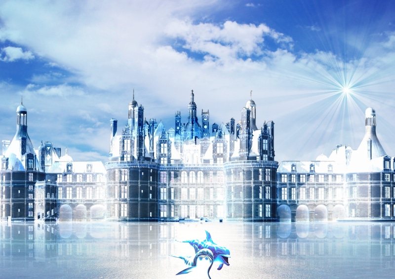 building, crystal city, heaven, travel destinations, god place, digital composite, transportation, city, paradise, cityscape, nature, architecture, palace