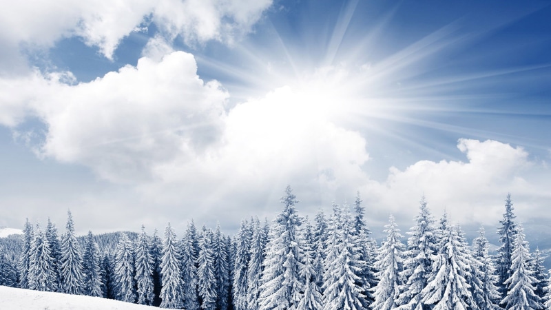solid, woodland, tranquil scene, no people, space, backdrop, weather, day, blue, bright, clean, high, backgrounds, snow, white color, nature, heaven, 1080P