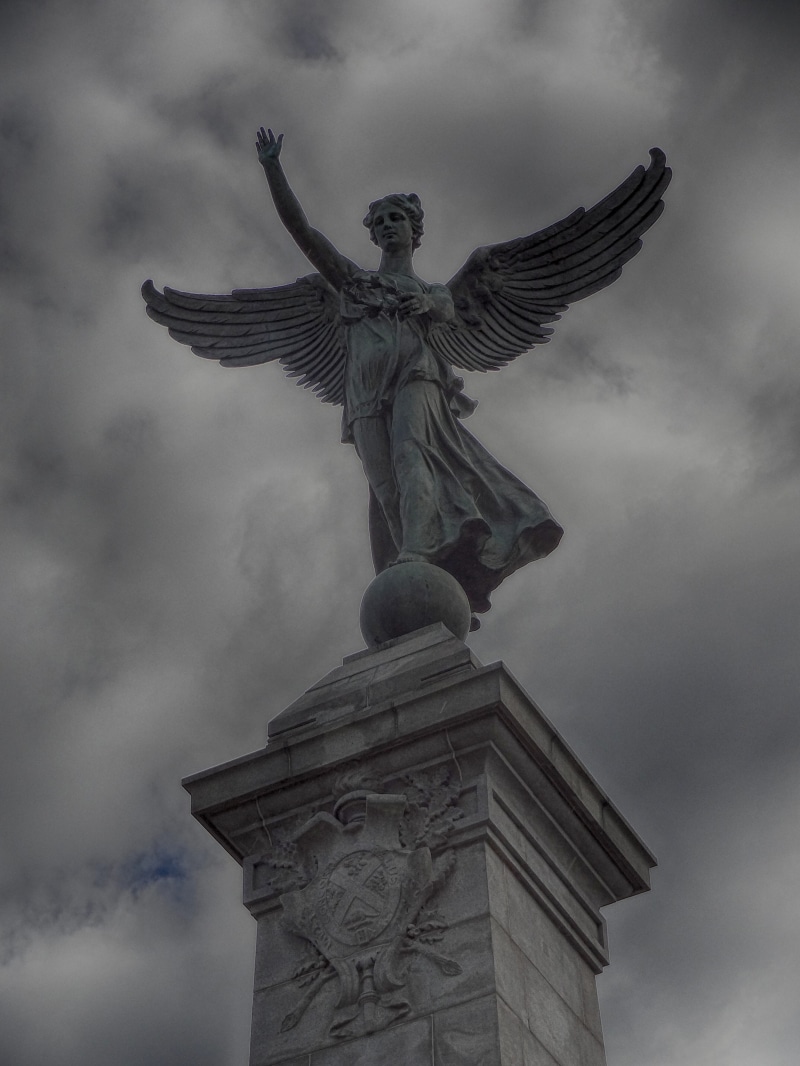 art and craft, outdoors, monument, day, sculpture, spirituality, heaven, freedom, creativity, female, statue, 4K, symbol, human representation, religion