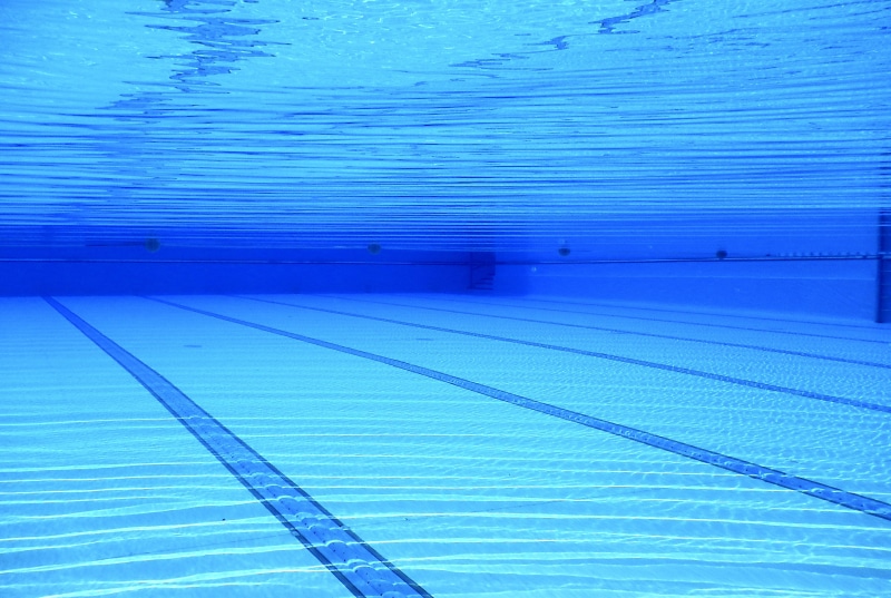 pattern, swimming lane marker, sea, water, architecture, outdoors, purple, swimming Pool, scenics - nature, ground, day, flooring, pool, turquoise colored