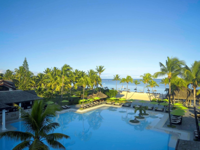 Palm, Resort, Mauritius, Trees, Sea, 2K, Swim, Pool