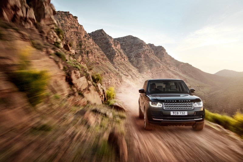 sport, car, move, 4K, Range Rover, black, heaven, land, SUV, in a move heaven, Land Rover, Earth, rover, range