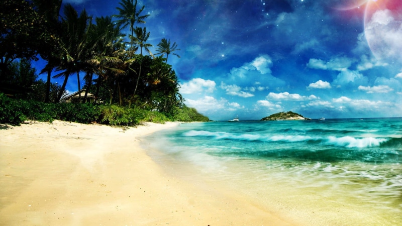 1080P, heaven, beach